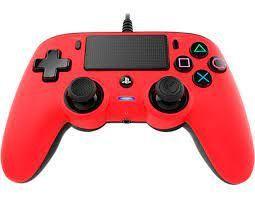 Joystick Wired Compact Controller PS4 Rojo y negro-0