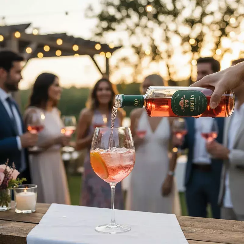 Aperitivo Sin Alcohol Aurelia Spritz Rosato 750cc-1