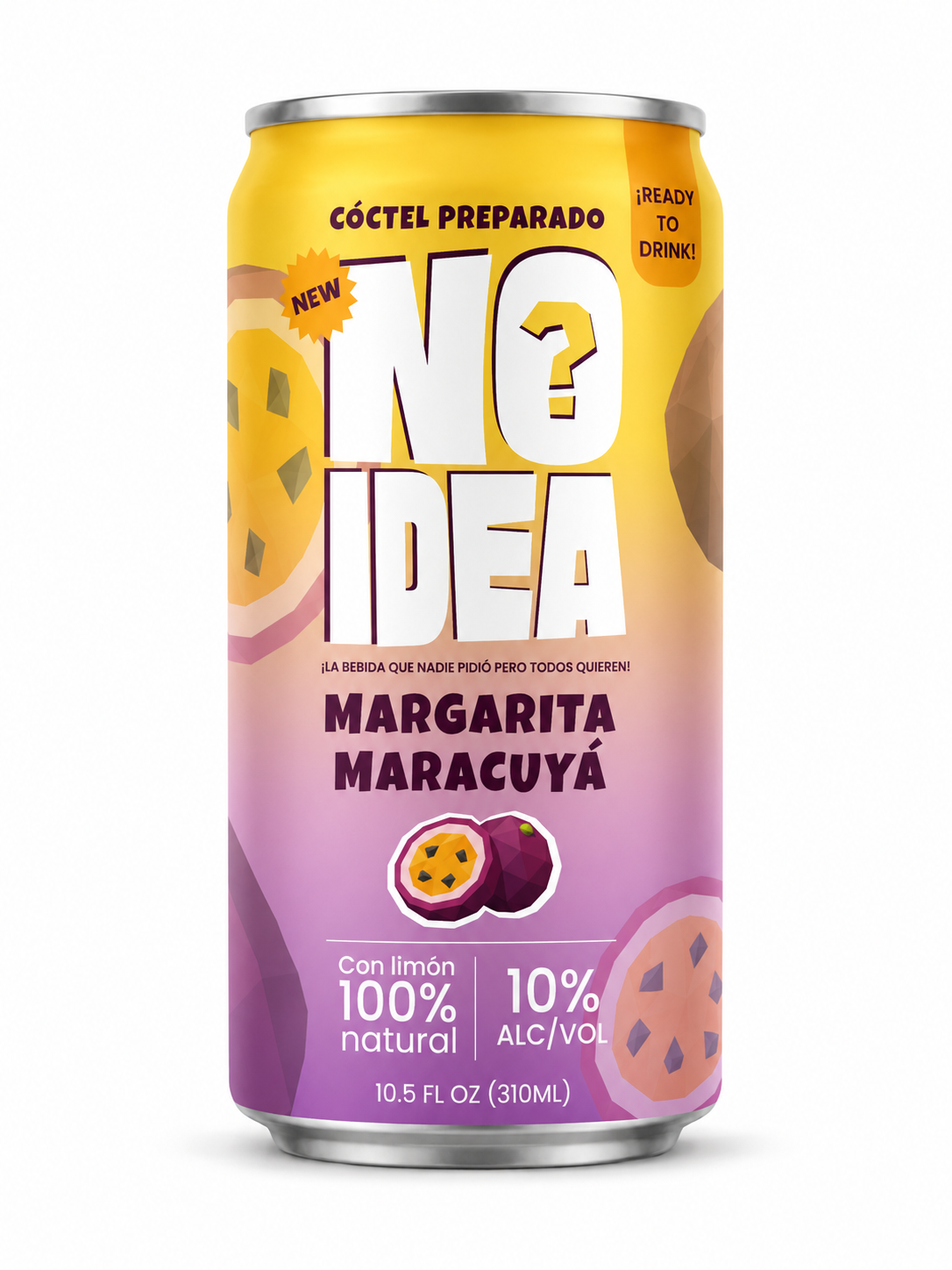 Coctel NO IDEA Margarita Maracuya 310ml x4-3