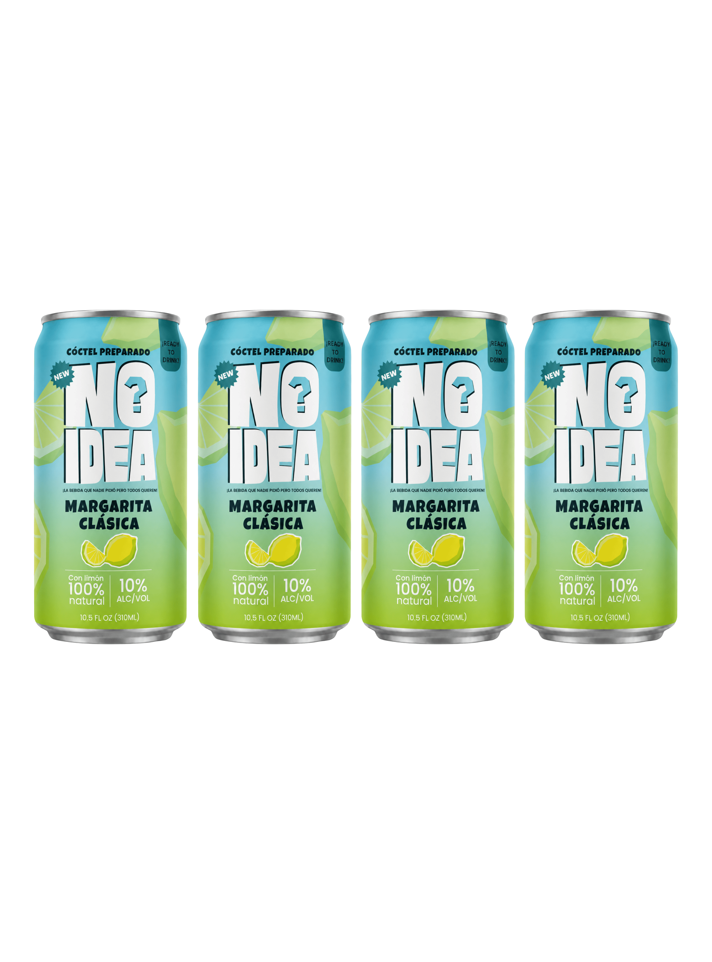 Coctel NO IDEA Margarita Clasica 310ml x4-0