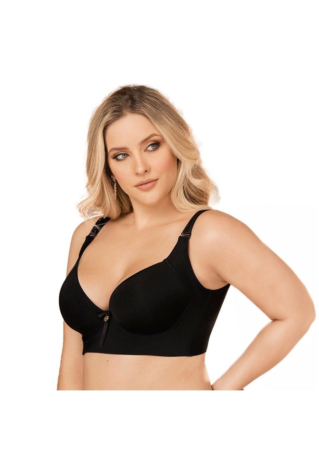 Sostén Control Negro Alto Cubrimiento Espalda-0