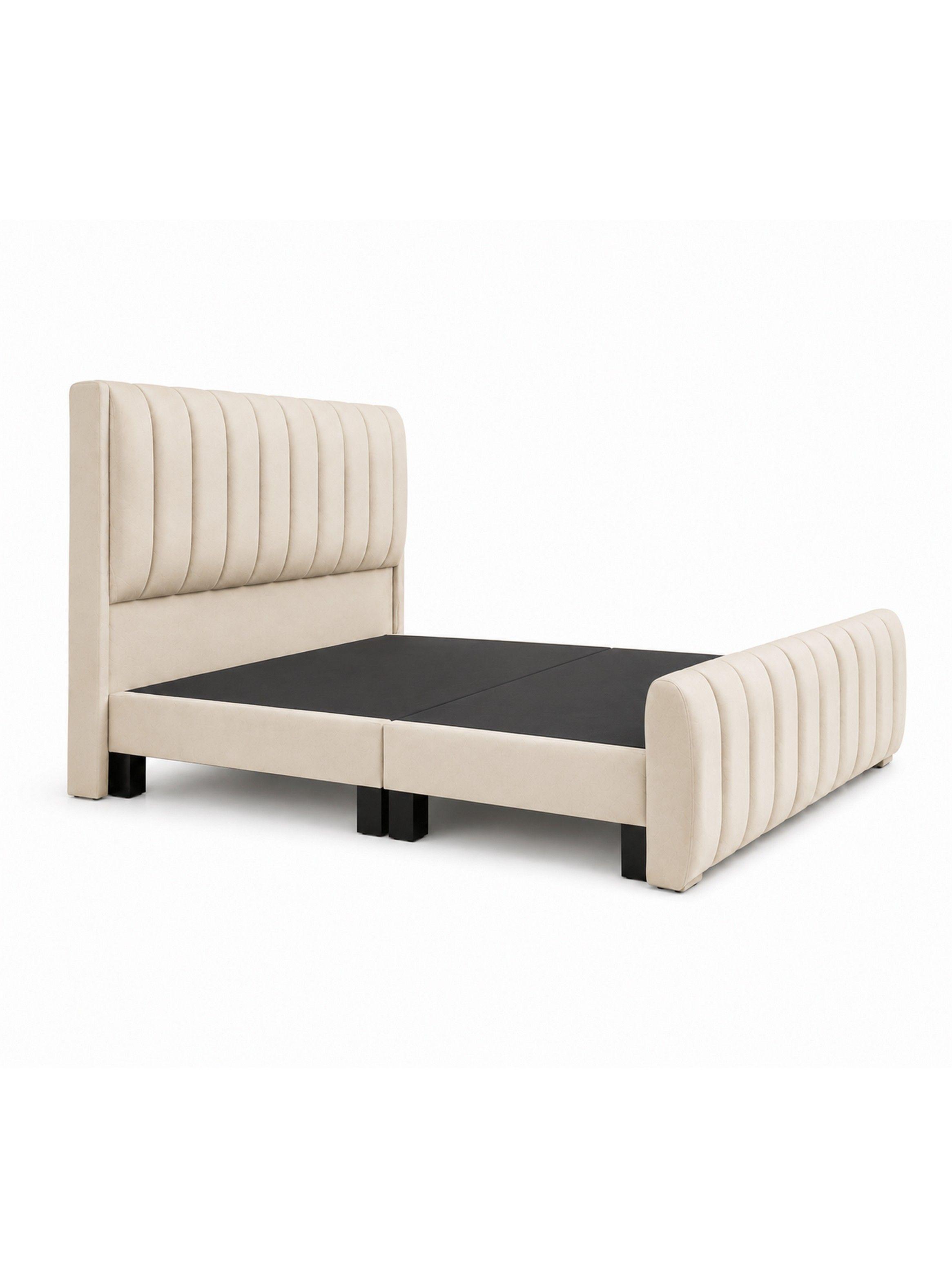 Cama Lineal Premium 2 Plazas con Bases Divididas Respaldo y Piercero-4
