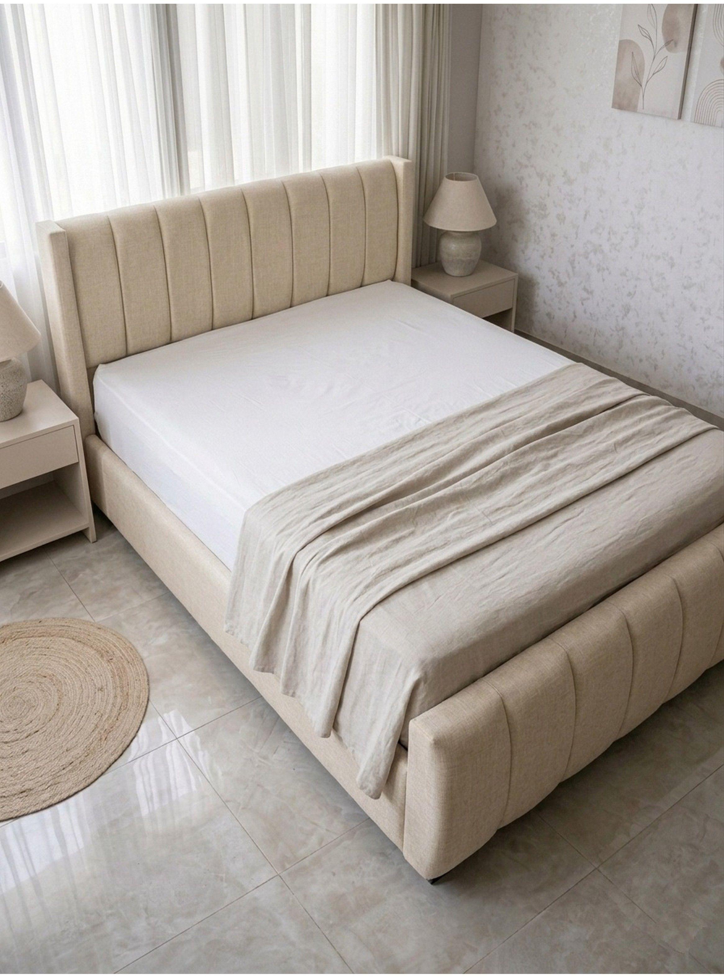 Cama Lineal Premium 2 Plazas con Bases Divididas Respaldo y Piercero-5