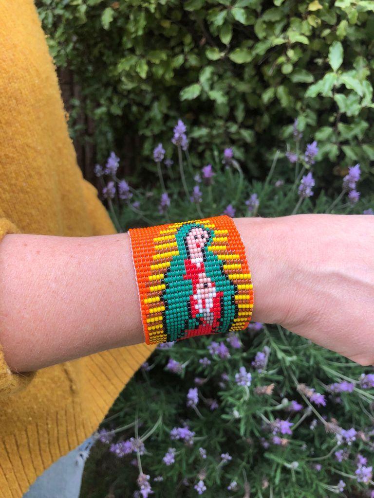 Brazalete mexicano de mostacillas-0