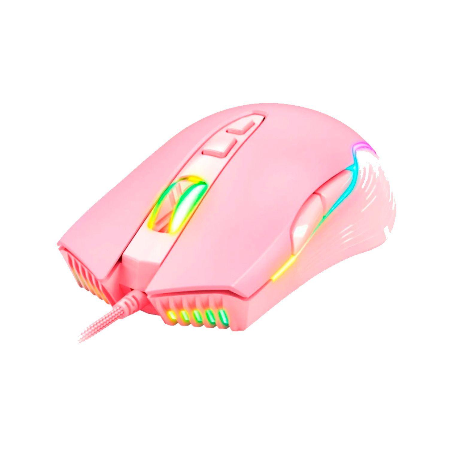 MOUSE GAMER PINK RGB -2