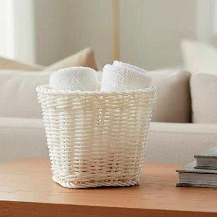 Set De 2 Canastos De Plastico Organizadores 14x12 Cm-2