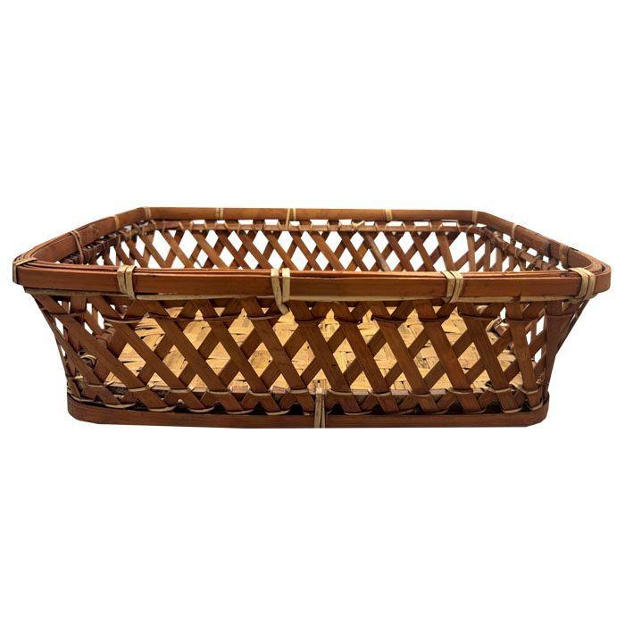 Canasto O Bandeja De Mimbre 35x25x10-2