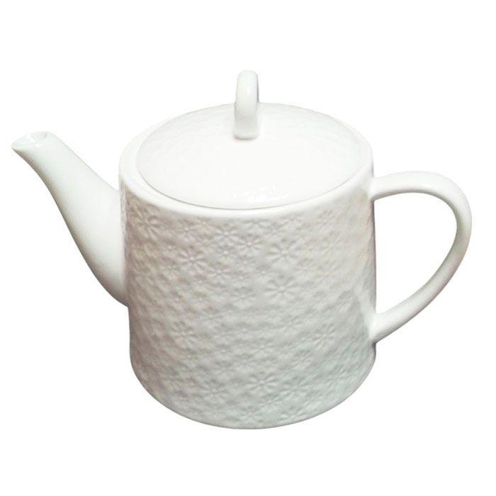 Tetera De Porcelana Blanca Ideal Para T O Infusiones-2