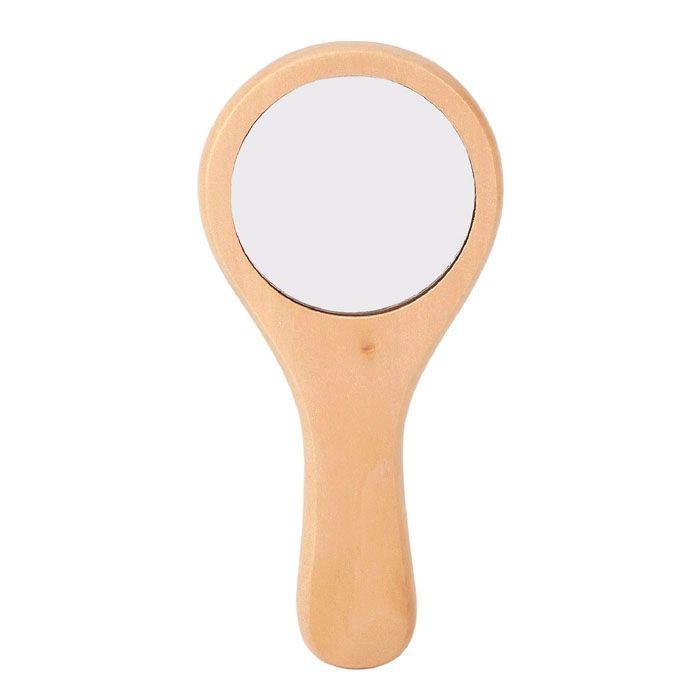 Espejo y Cepillo de Madera-1