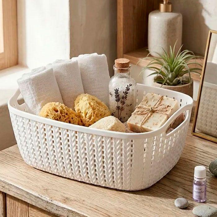 Canasto Organizador Ba o Cocina Closet Set De 2-2