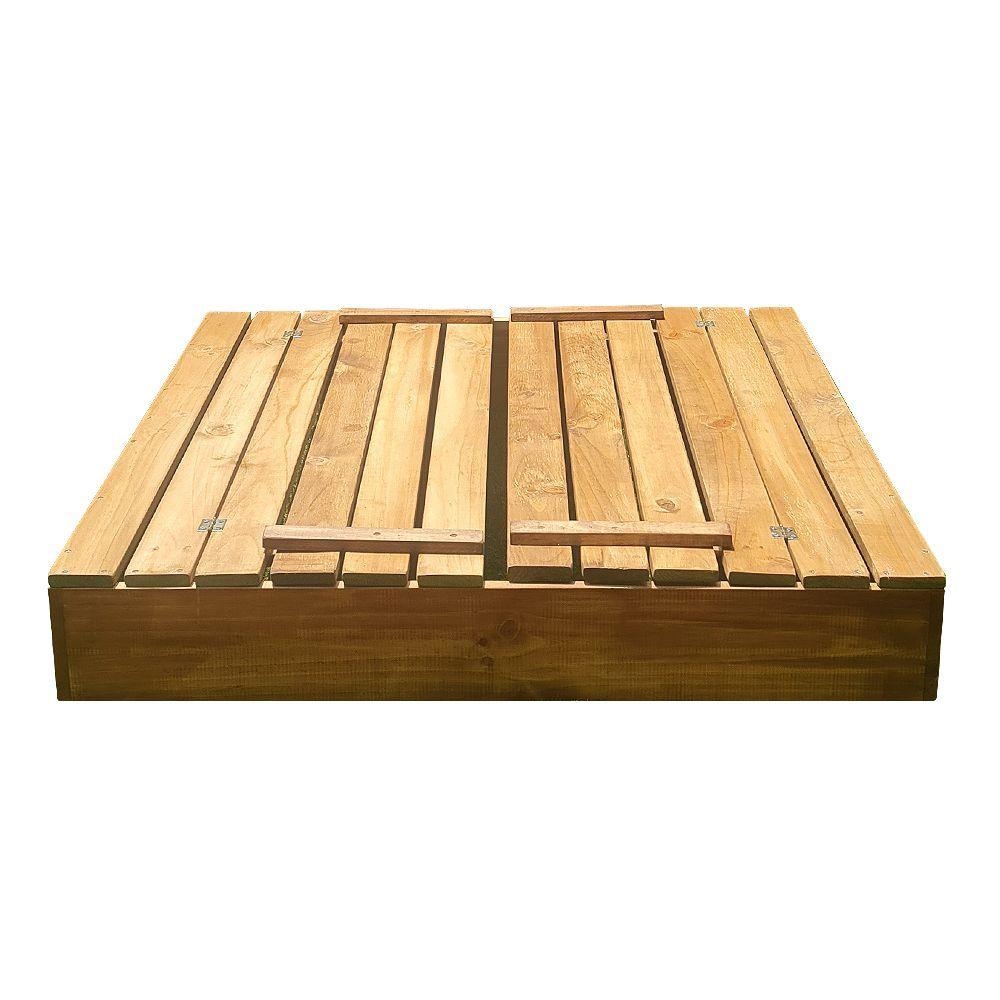 Arenero de Madera para Niños 150x150x20 cm-2