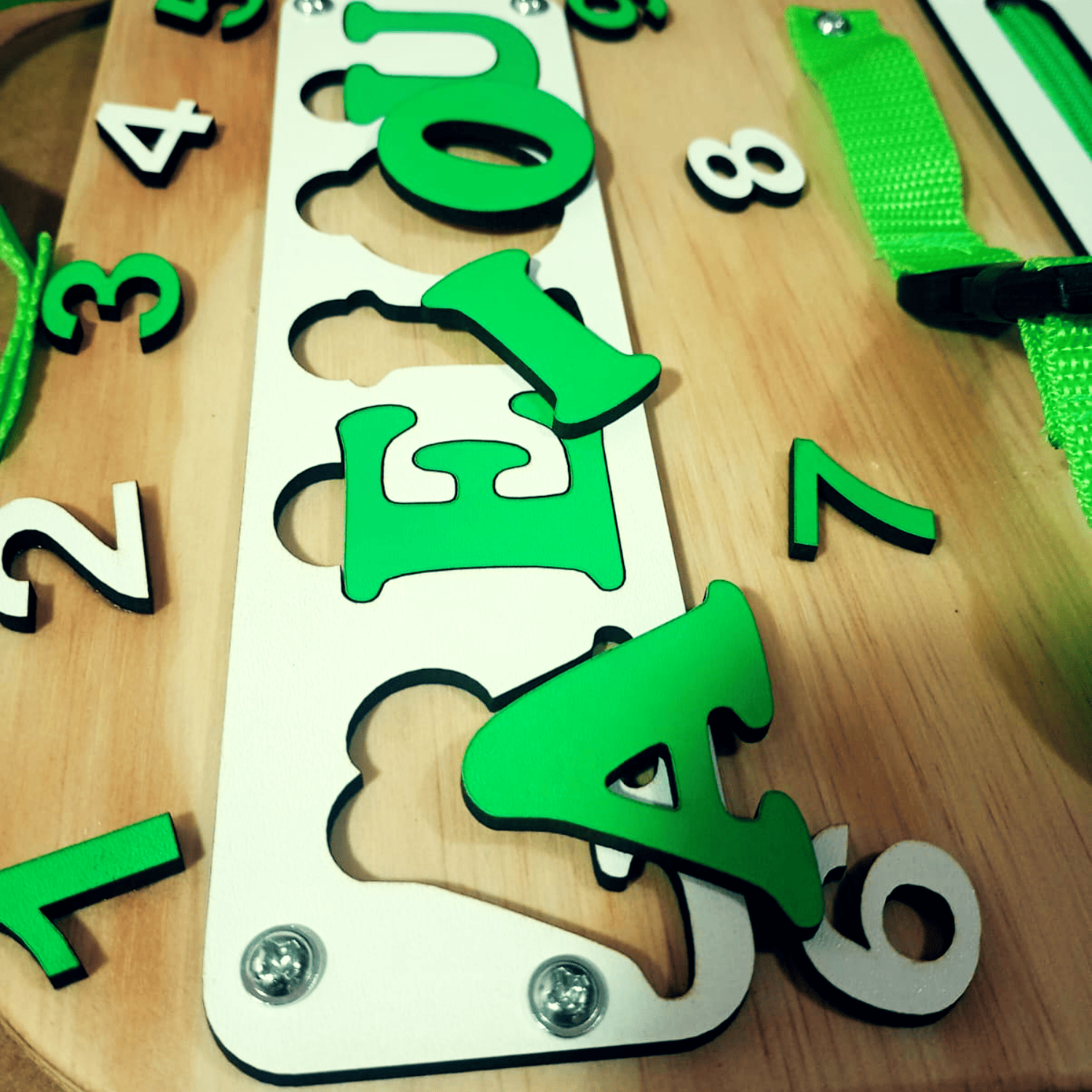 PANEL SENSORIAL 45X35 cms Descubre y Aprende 10 Actividades en Madera-6