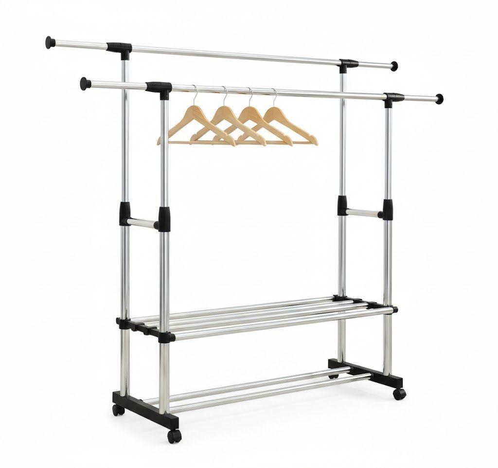 PERCHERO ORGANIZADOR COLGANTE DE ROPA ACERO INOXIDABLE TFI-2