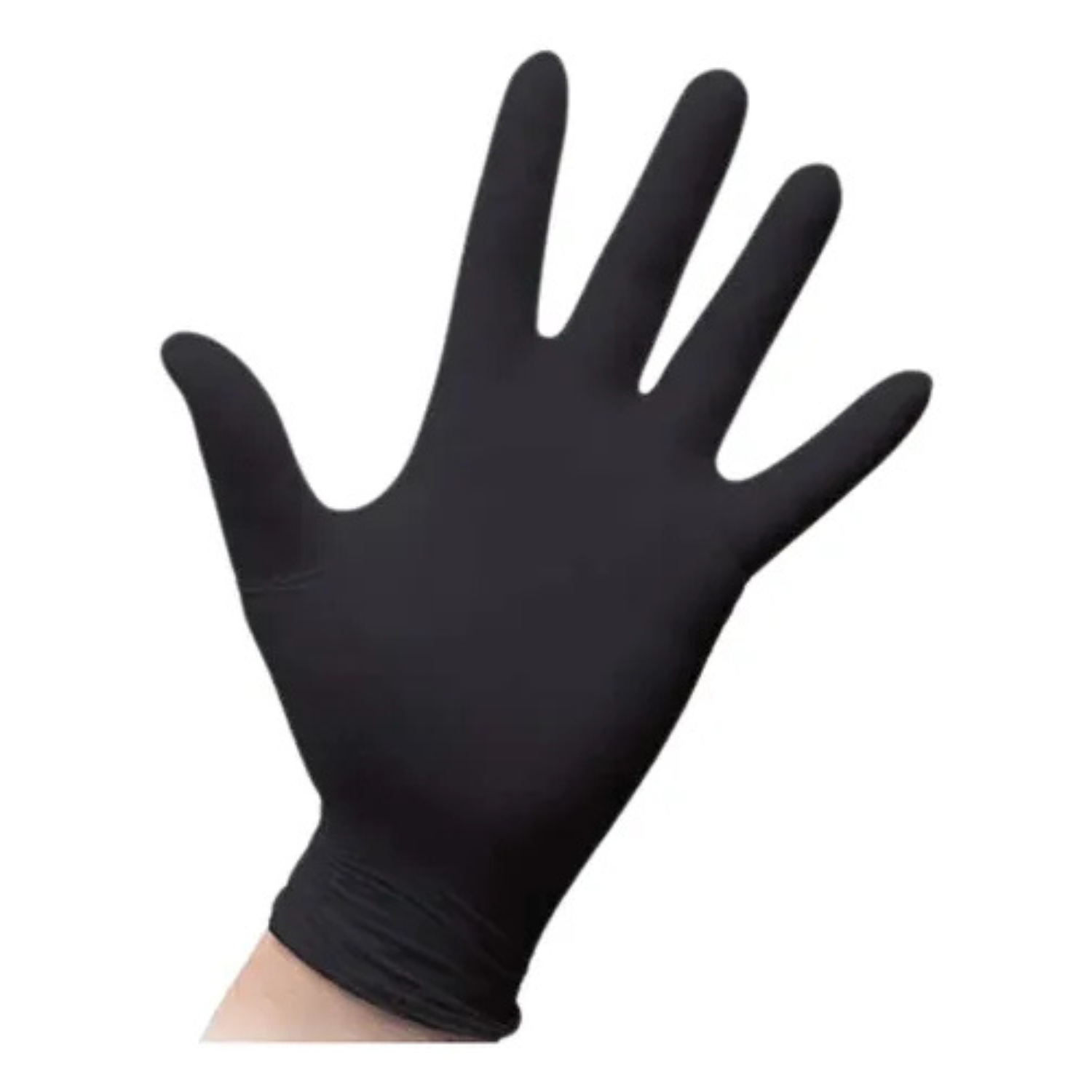 Guantes Desechables De Nitrilo De Colores Sin Polvo 100u Color Negro Talla L-2