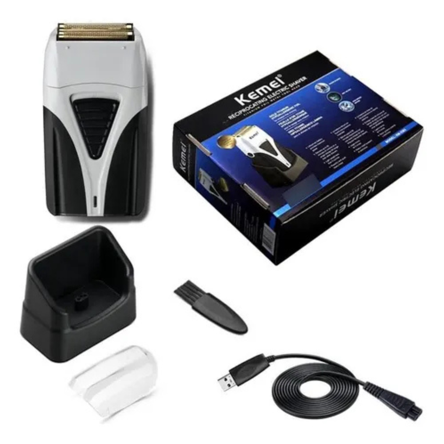 Maquina Afeitadora Shaver Kemei Km-3383 Recargable Lithium-2