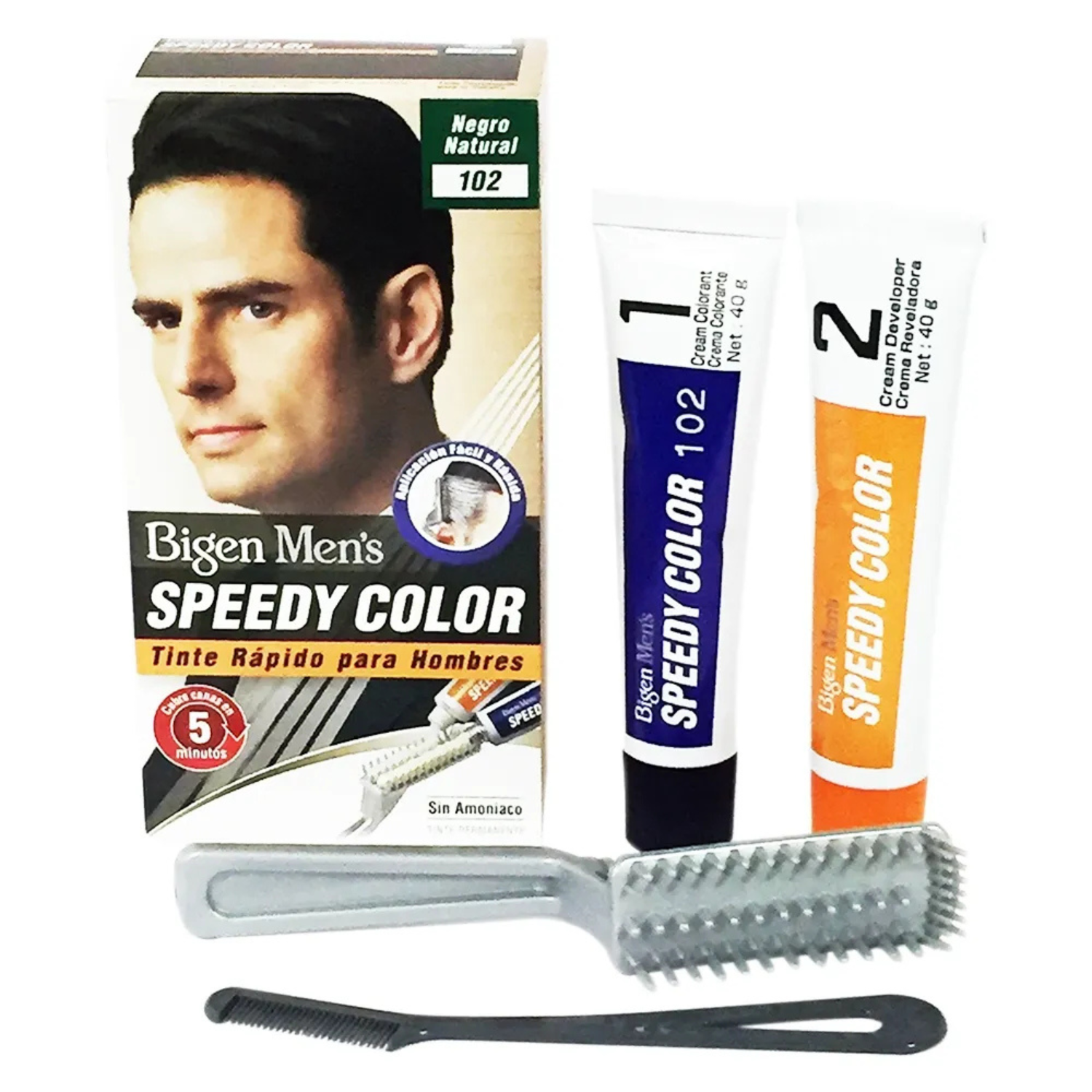 Tinte Para Pelo Beard Color #B102 Negro Natural-3