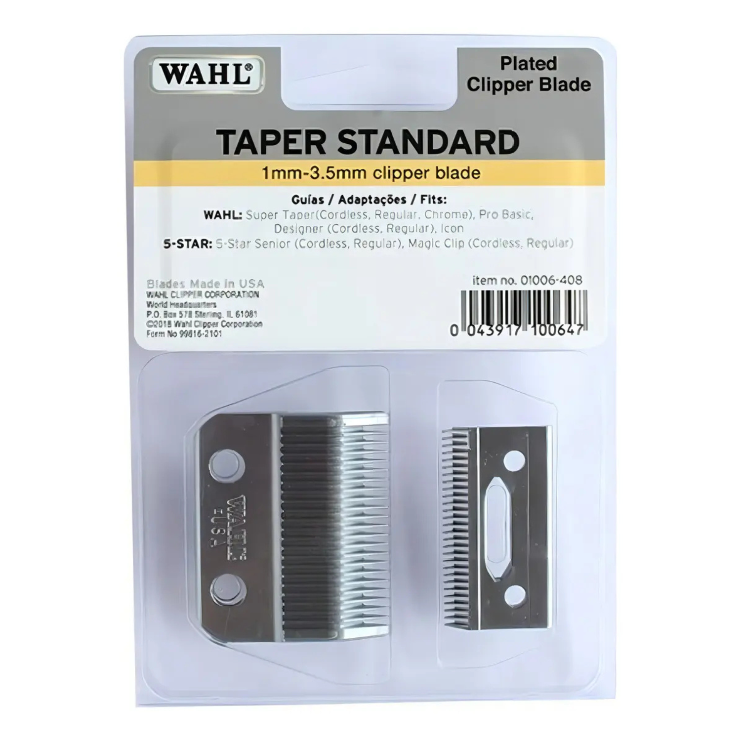 Repuesto De Cuchilla Wahl Taper Standard 1006 408-0