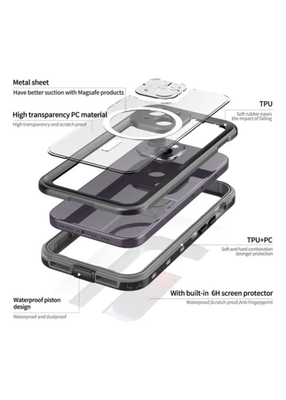Carcasa Para iPhone 15 Sumergible Outdoor Magsafe Antigolpe-3