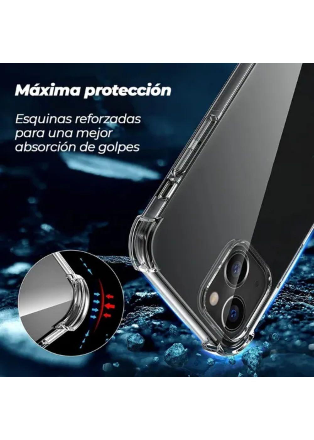 Carcasa Para iPhone 13 Mini Antigolpe Transparente Reforzada-3