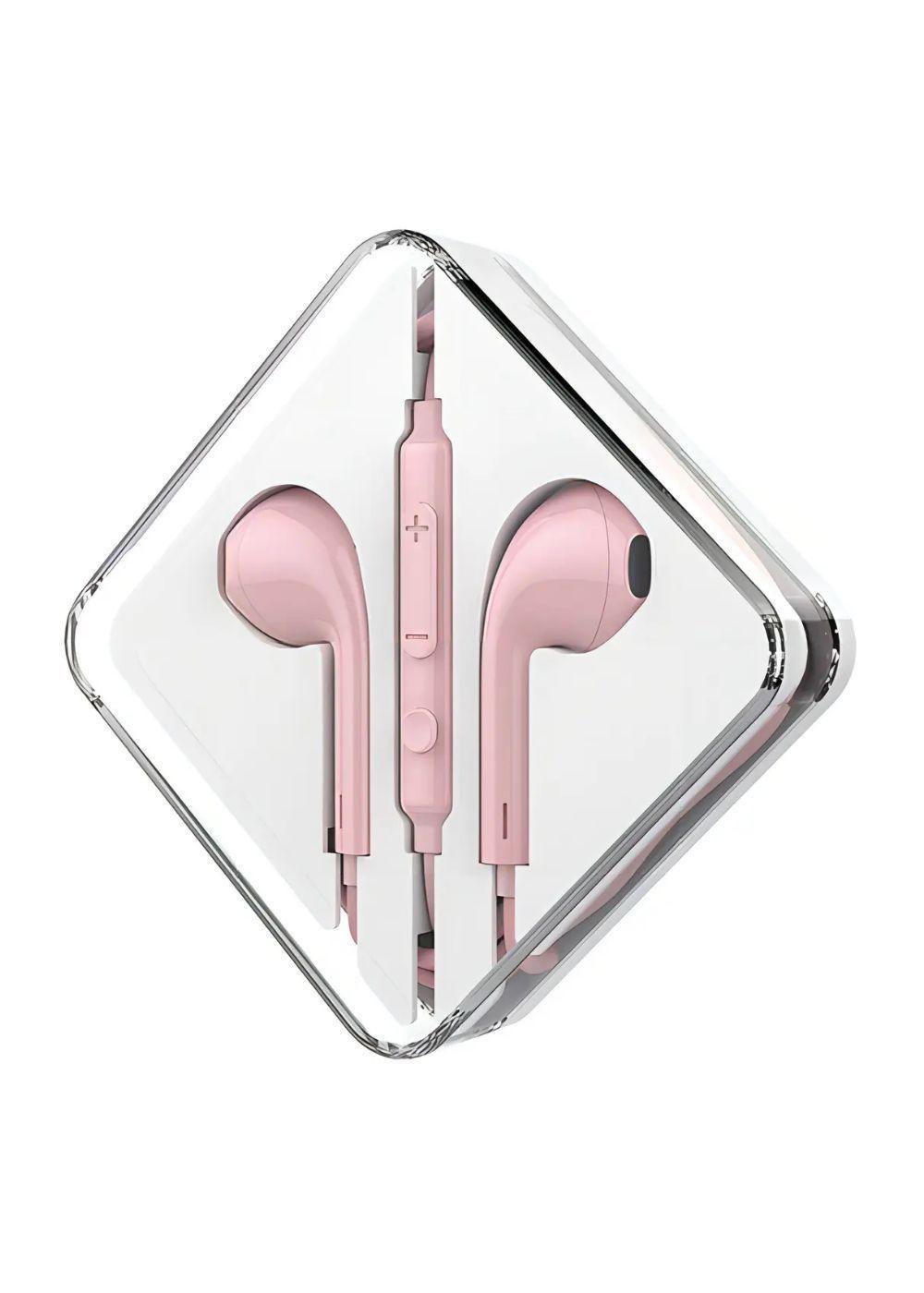 Aud fonos In ear Hocco M55 Rosa Con Micr fono y Control Volumen 3 5mm-0