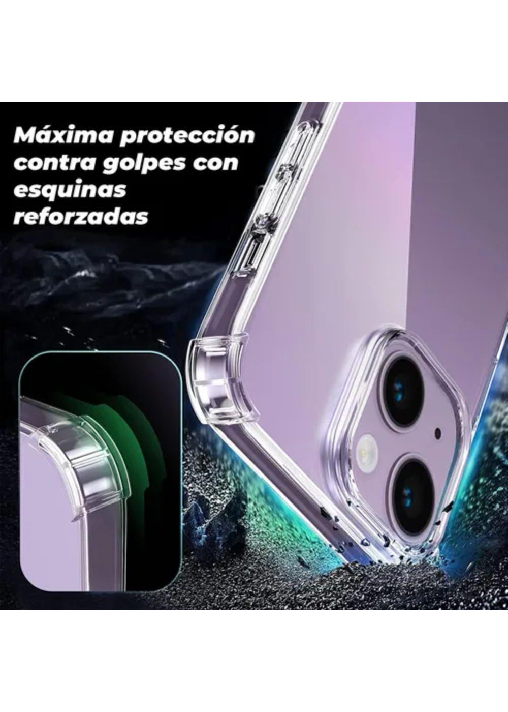 Carcasa Para iPhone 14 Transparente Antigolpes Reforzada-2