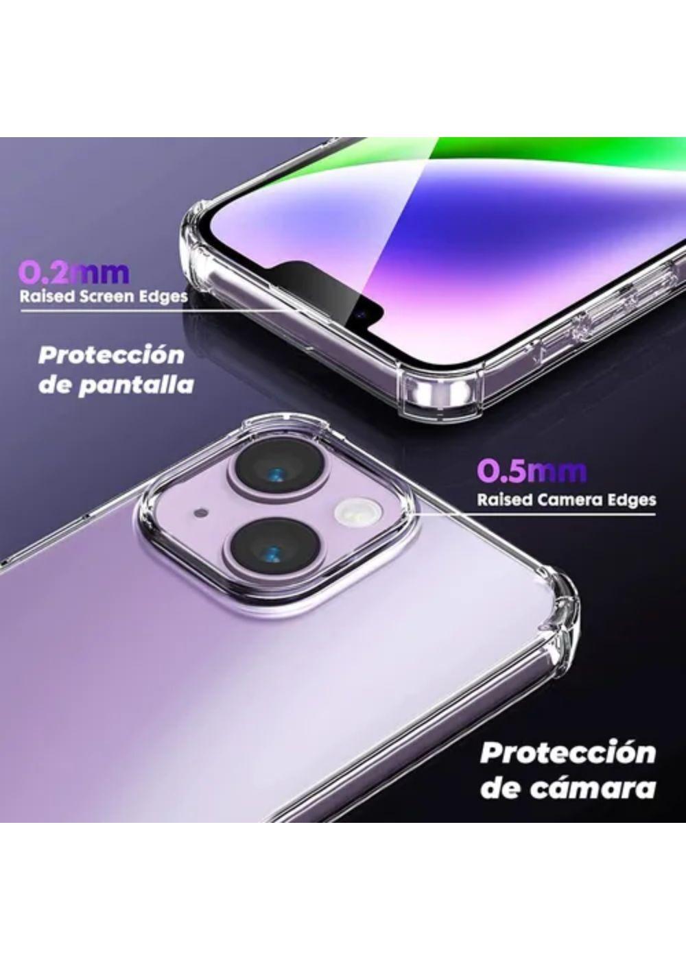 Carcasa Para iPhone 14 Transparente Antigolpes Reforzada-4