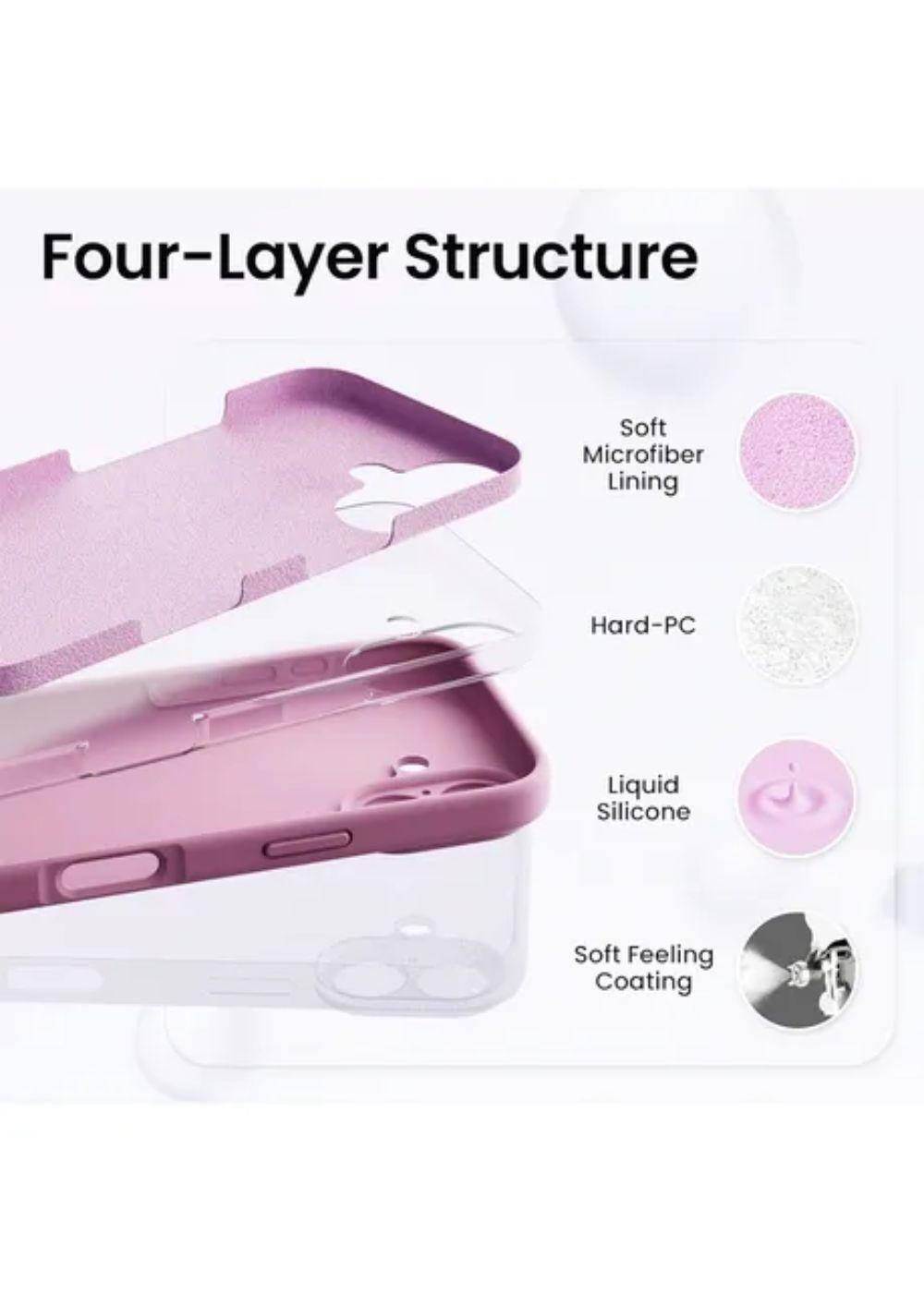 Carcasa Para iPhone 16 Silicona Suave Antigolpe Camara Cover-3