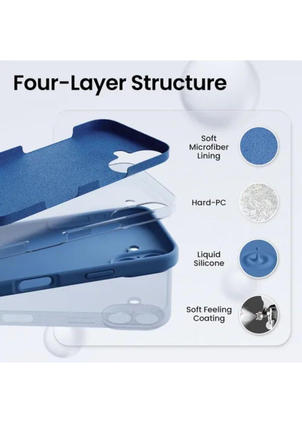 Carcasa Para iPhone 16 Silicona Suave Antigolpe Camara Cover-2