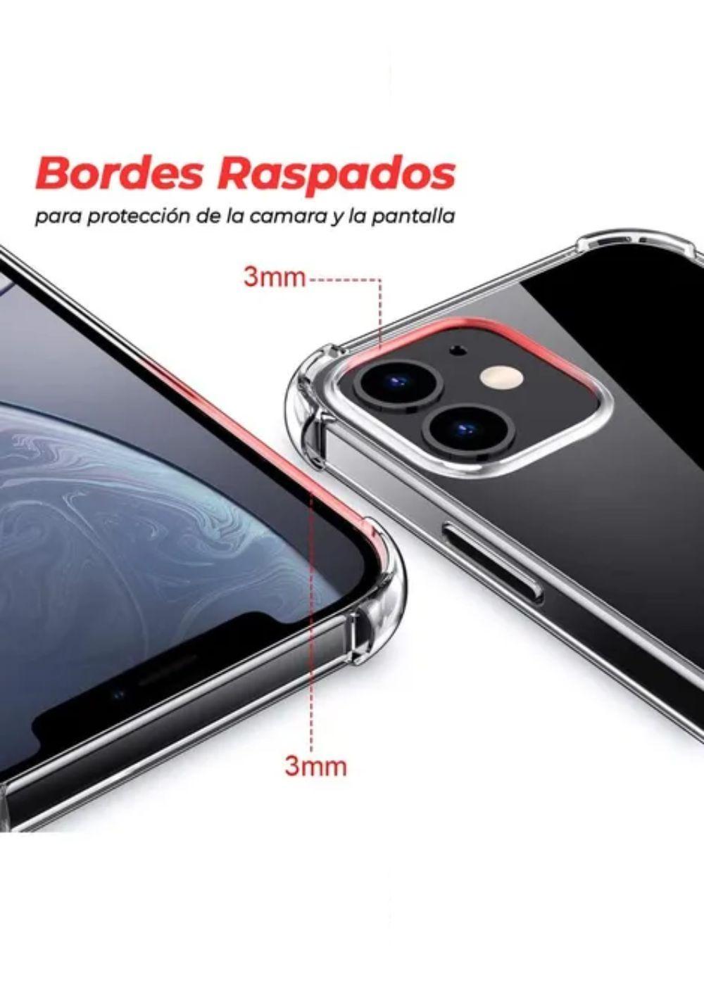 Carcasa Para iPhone 12 Antigolpes Transparente Reforzada-4