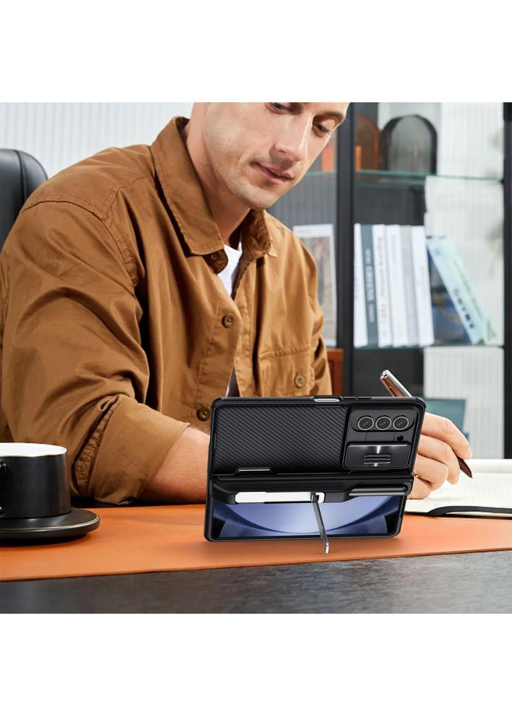 Carcasa Para Samsung Z Fold 5 Nillkin Camshield + Pen Holder-4