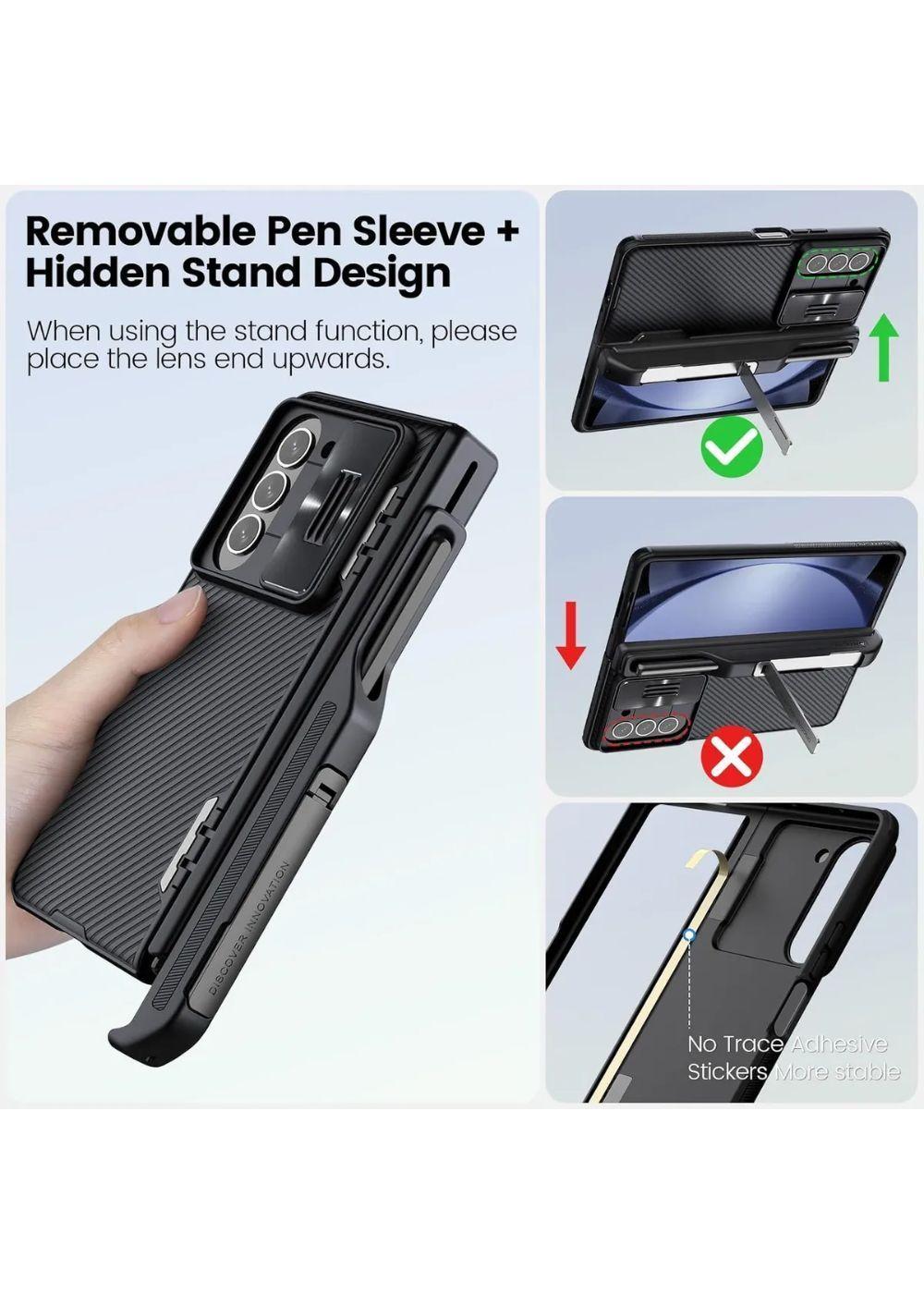 Carcasa Para Samsung Z Fold 5 Nillkin Camshield + Pen Holder-5