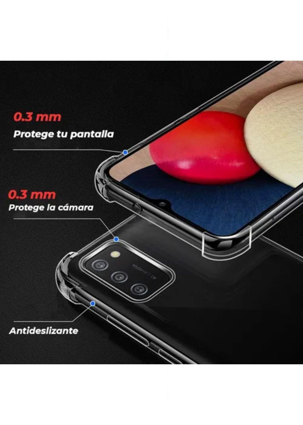 Carcasa Para Samsung A02 Y A02s Transparente Reforzada-1