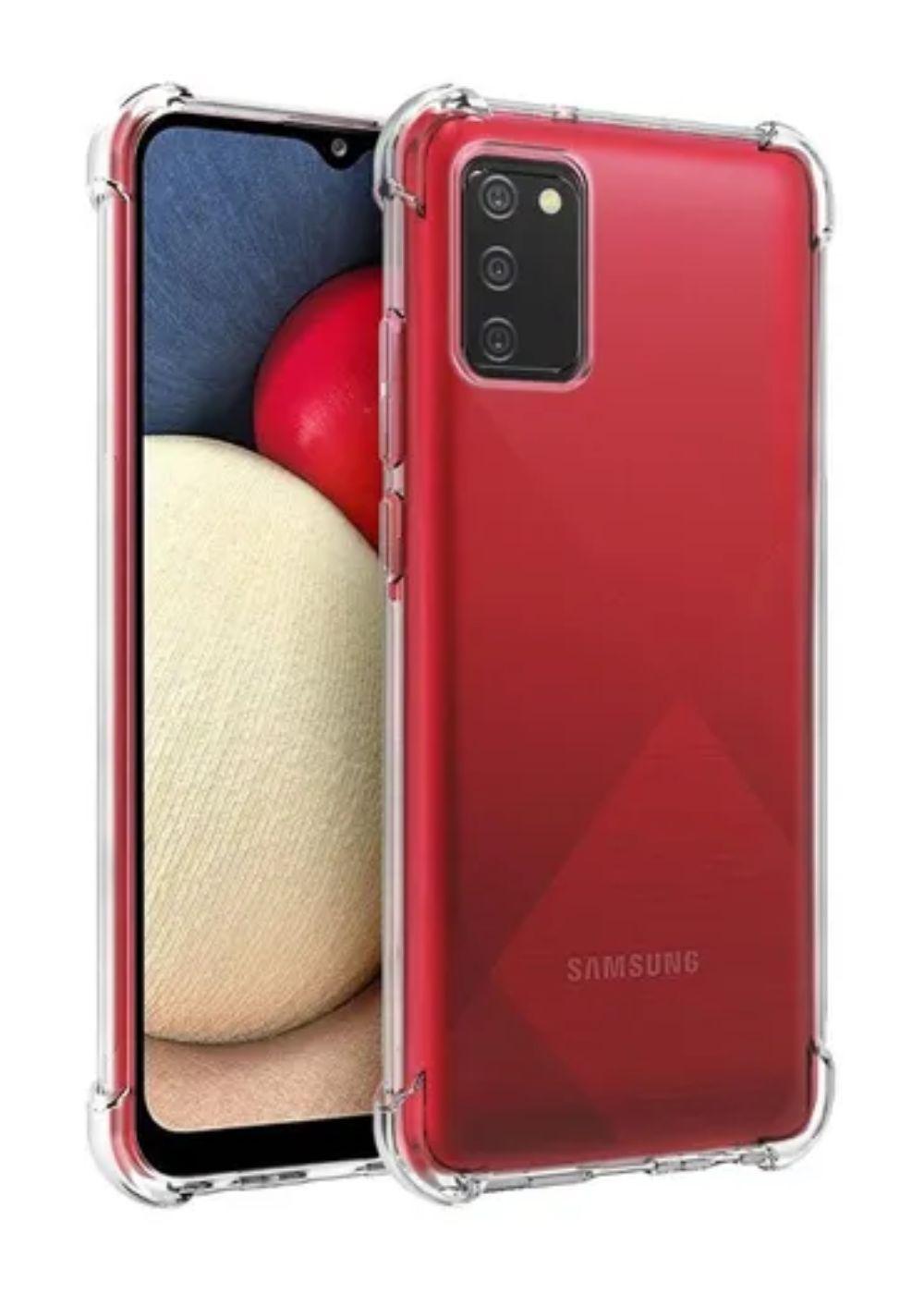 Carcasa Para Samsung A02 Y A02s Transparente Reforzada-3