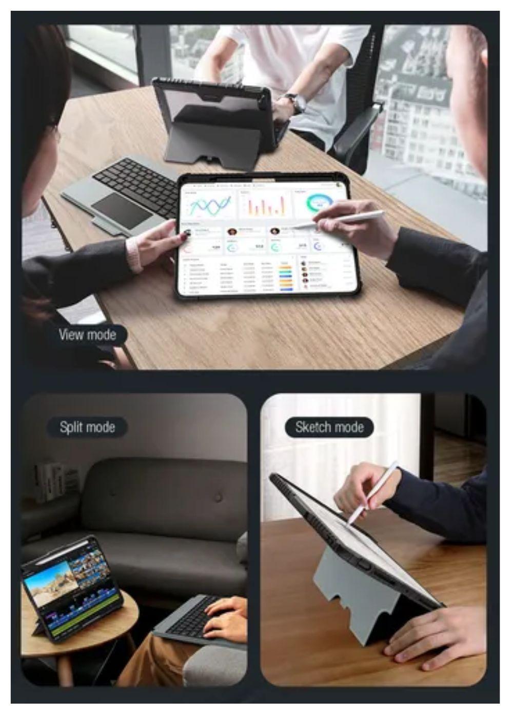 Funda Con Teclado Trackpad Retro Para iPad Pro 11 2024 (m4)-4