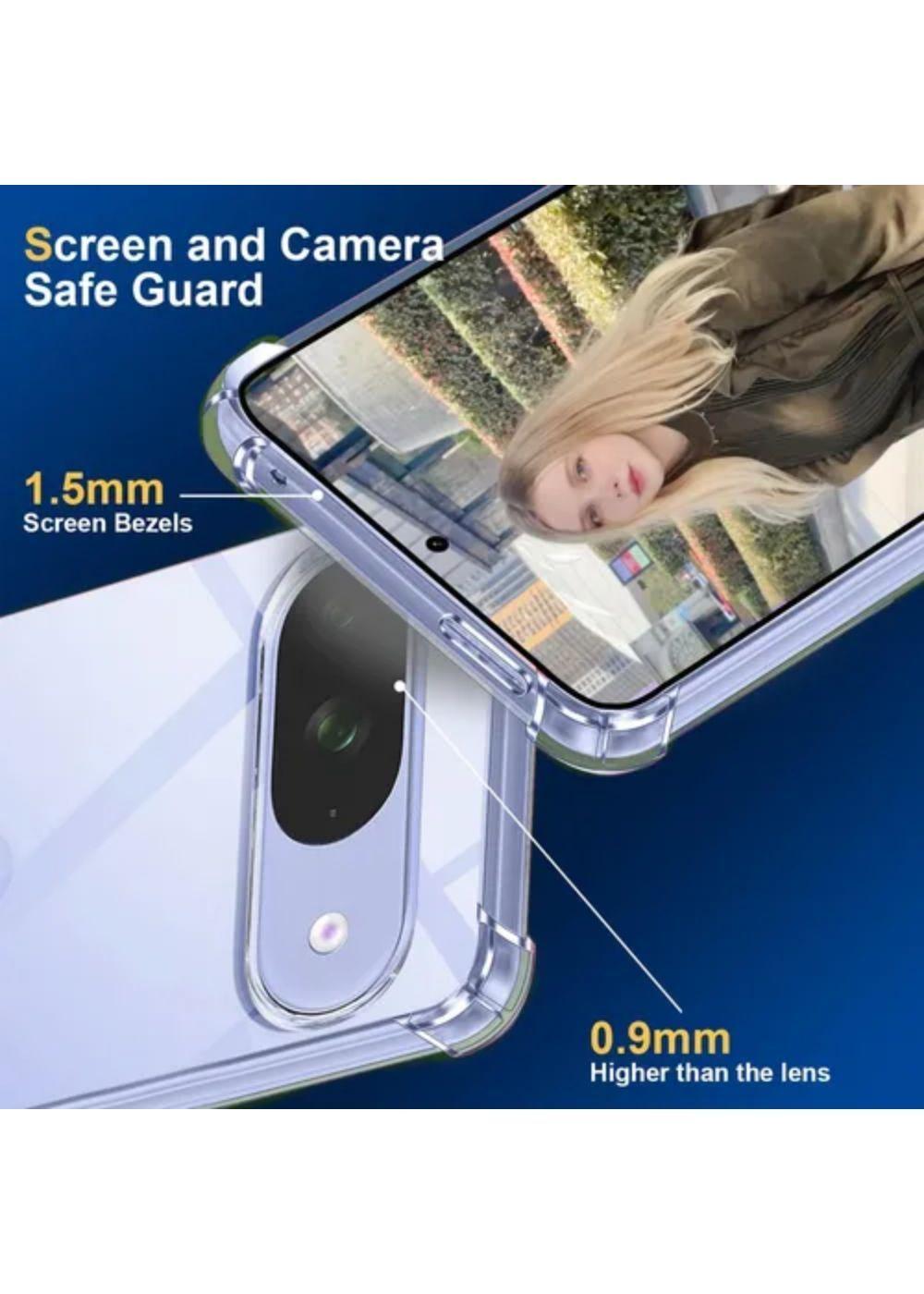 Carcasa Para Google Pixel 9 / 9 Pro Transparente Reforzada-3