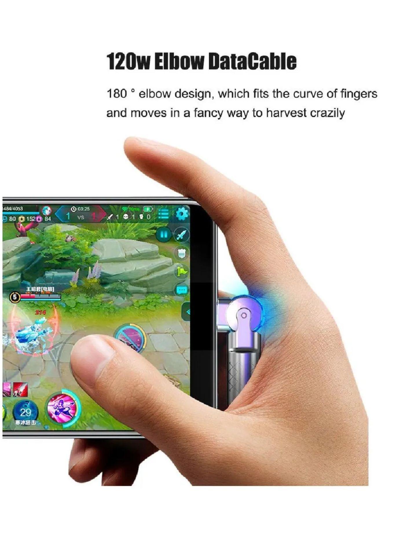 Cable De Carga Para iPhone Giratorio 180° Carga Rapida Gamer-2