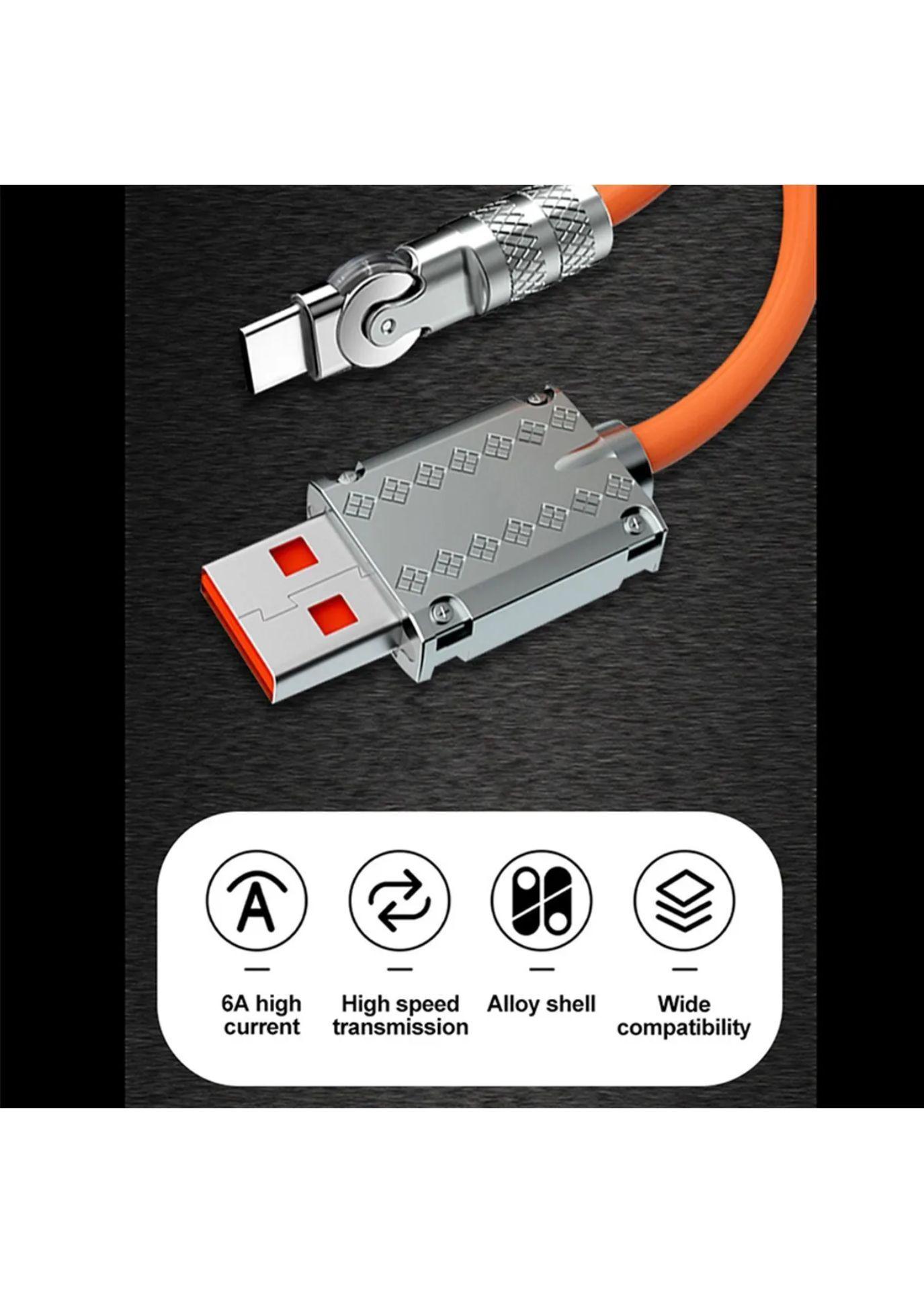 Cable De Carga Para iPhone Giratorio 180° Carga Rapida Gamer-5