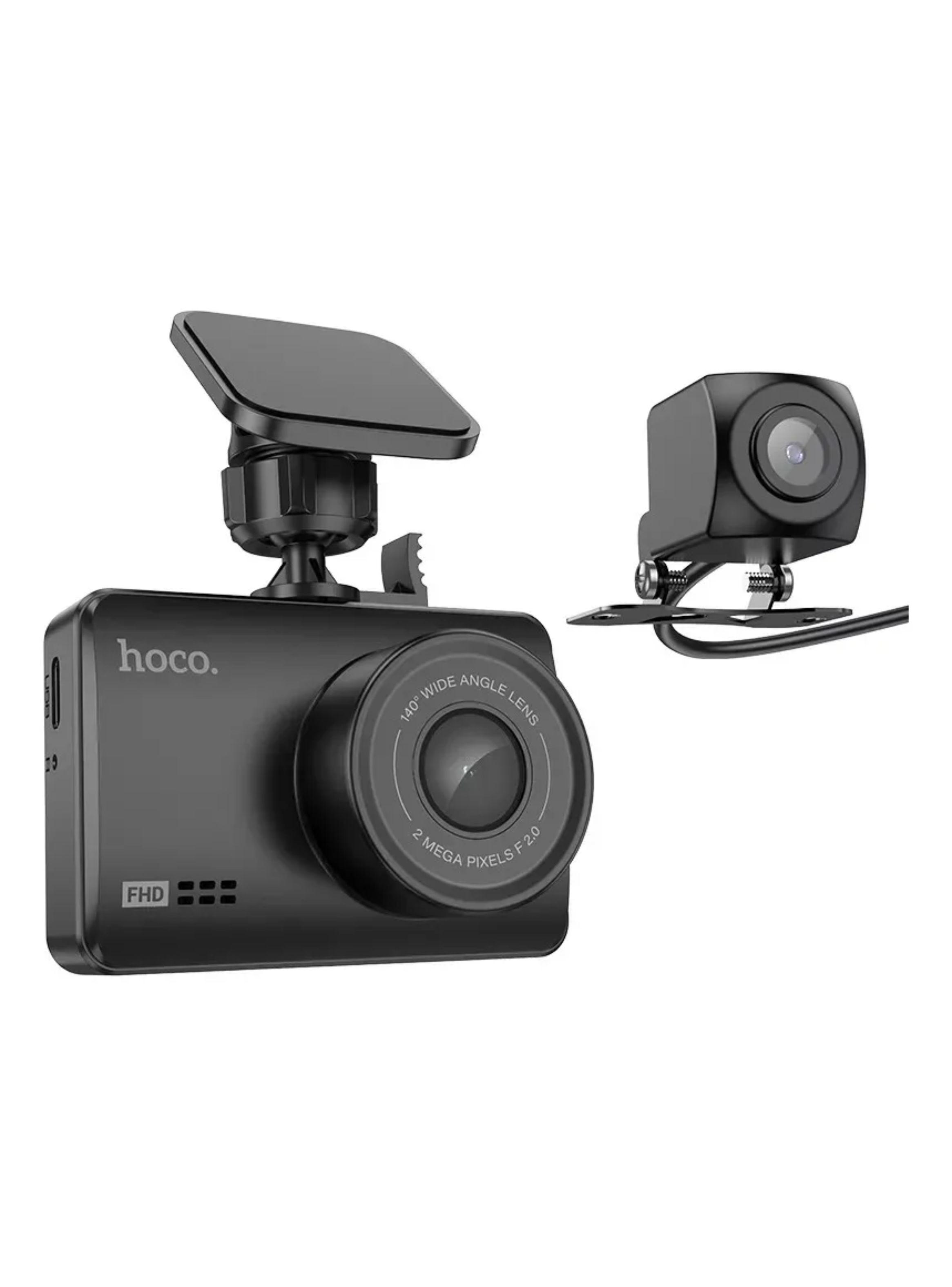 Camara Auto Dashcam Full Hd 1080 Dos Pantallas Wifi Hoco-5