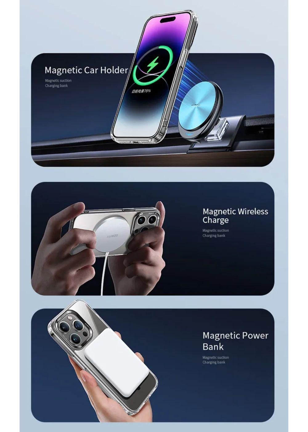 Carcasa Para iPhone 15 Pro Max Magsafe Powerfull Clear Shock-2