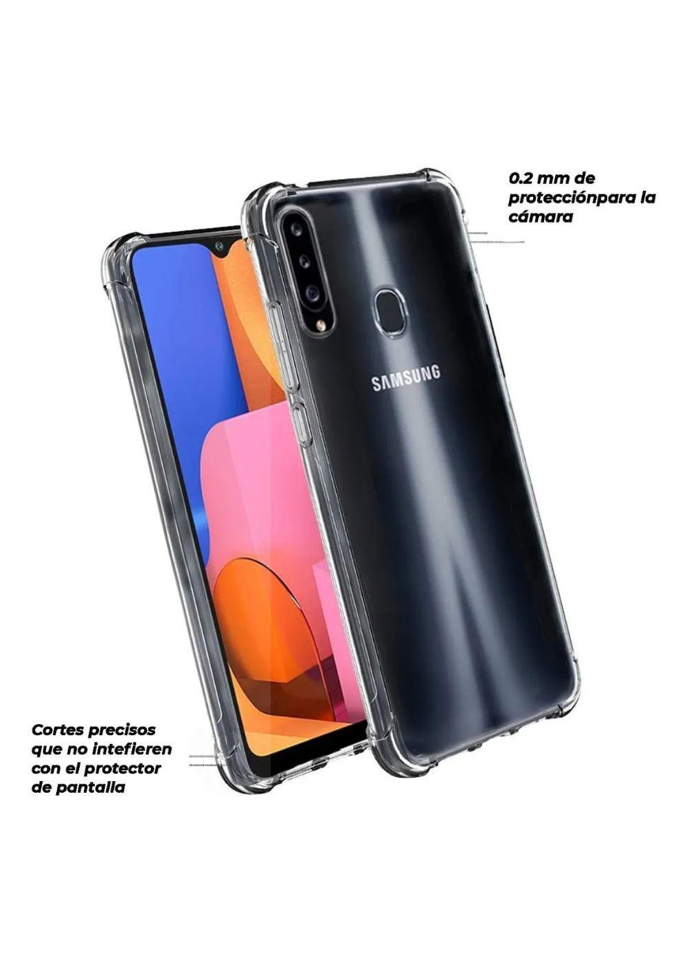 Carcasa Para Samsung A20s Antigolpes Transparente Slim-4