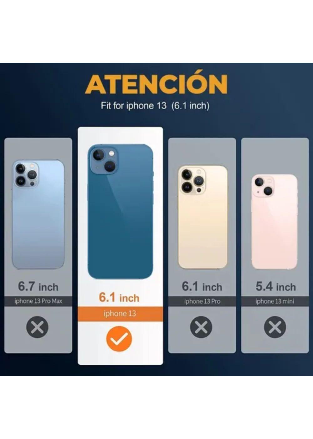 Carcasa Para iPhone 13 Antigolpes Transparente Reforzada-7