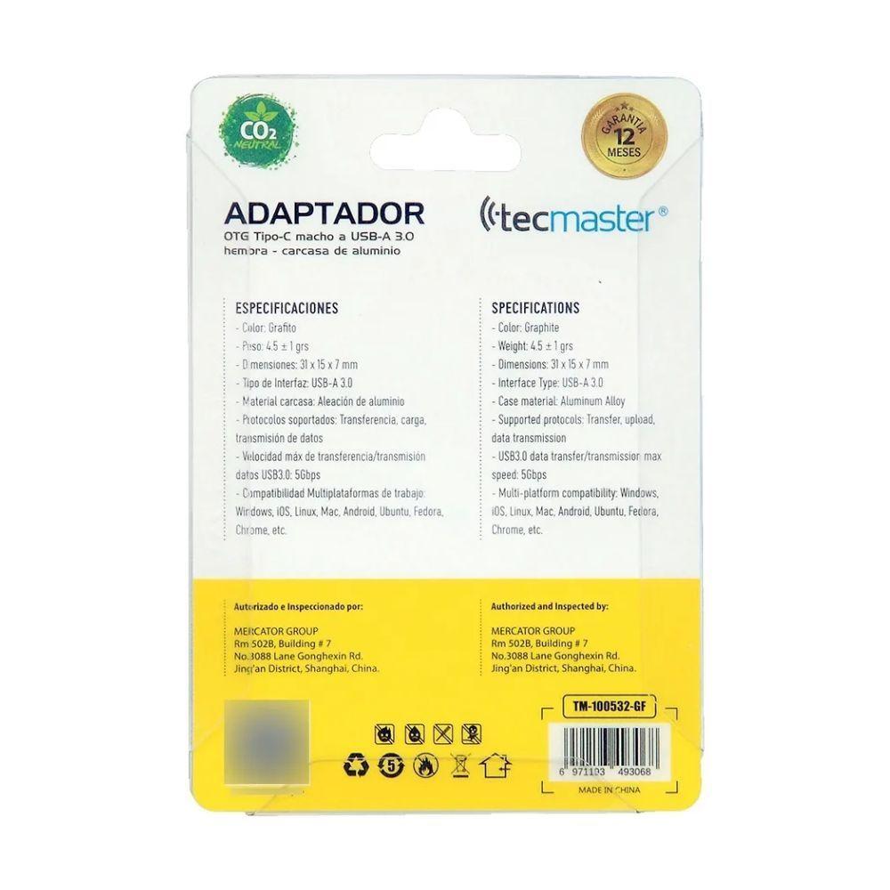 Adaptador Otg Usb 3.0 A Usb Tipo C Rapida Transmision-3