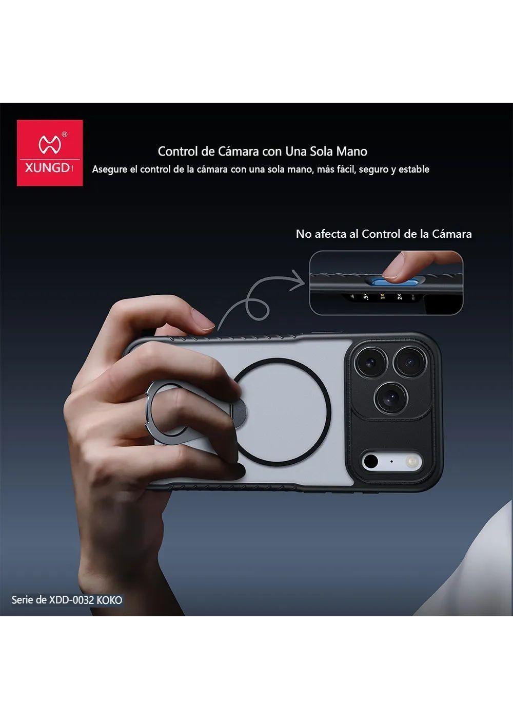 Carcasa Para iPhone 17 Pro Militar Magnetica Con Anillo-3