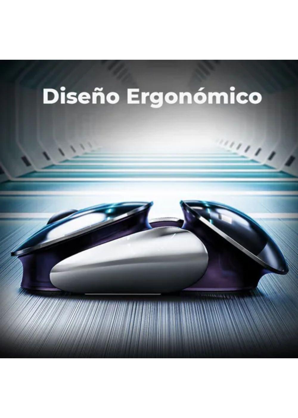 Mouse Inalambrico Recargable De Aluminio Click Silencioso-5
