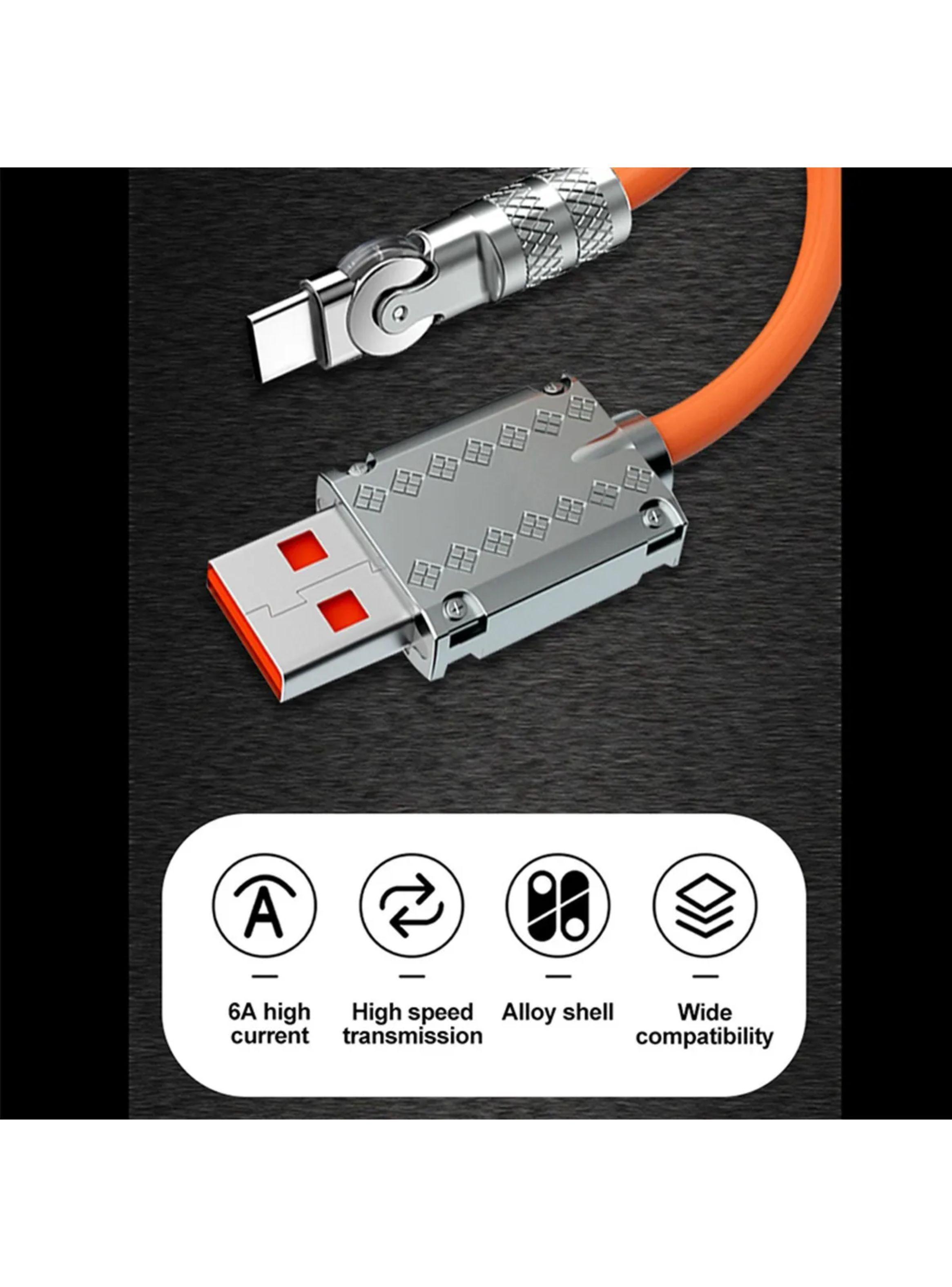 Cable De Carga Rapida Para Android Giratorio 180° Gamer Flex-4