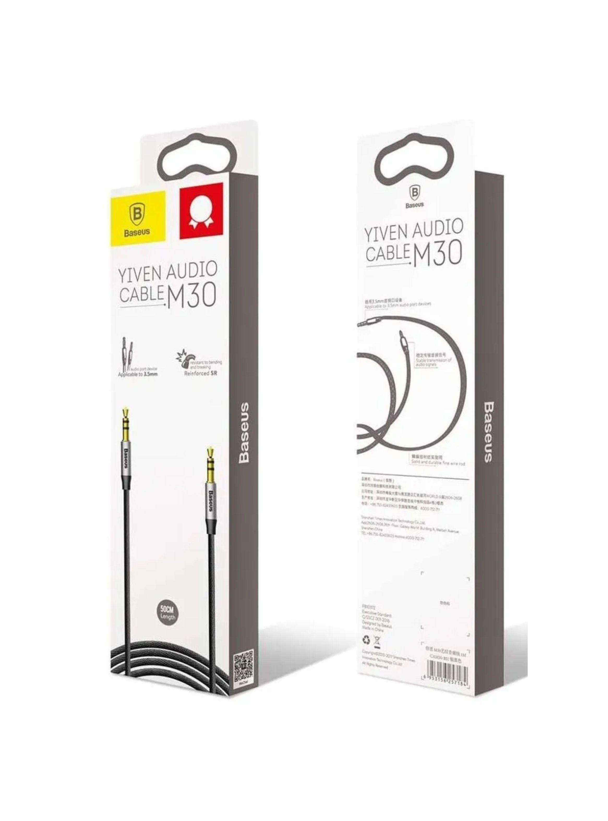 Cable Auxiliar 3.5mm Ultra Resistente 1 Metro Baseus-2