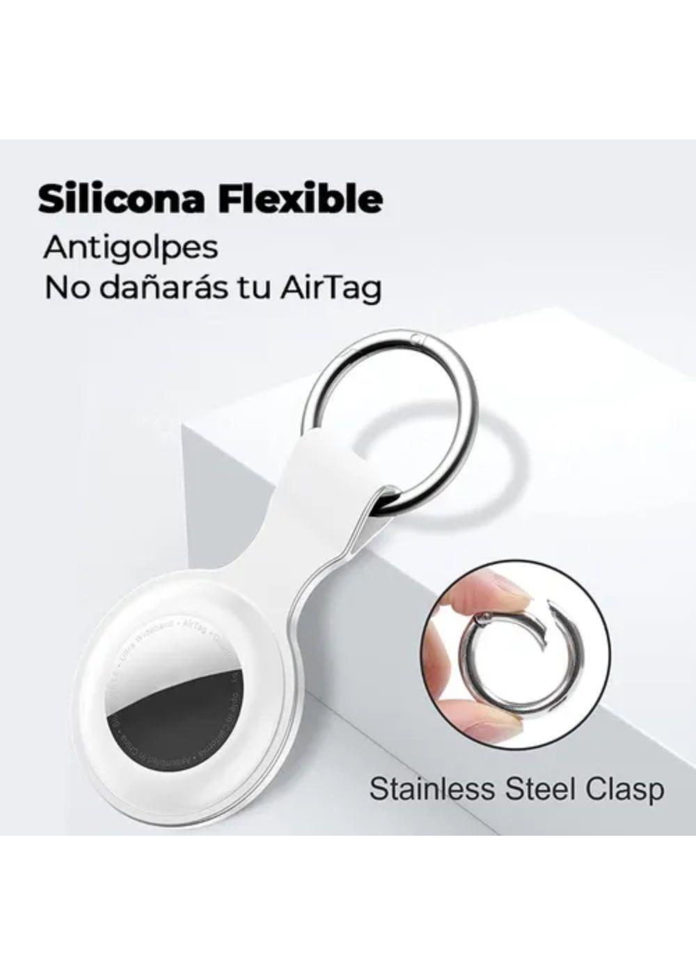 Funda Para Airtag Silicona Premium Antigolpes Con Llavero-7