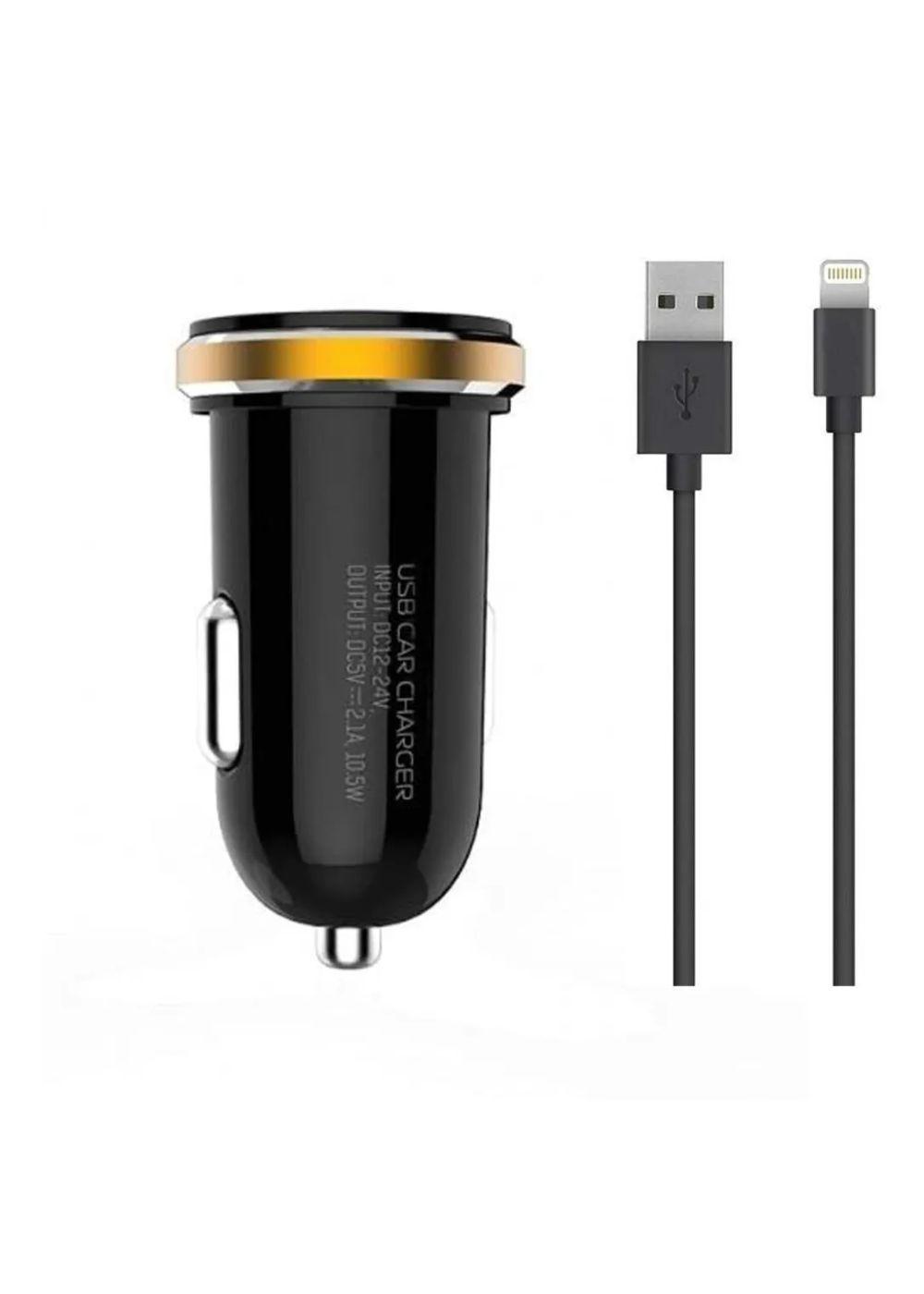 Cargador De Auto Para iPhone 2.1 A Carga Rapida 2 Usb-3