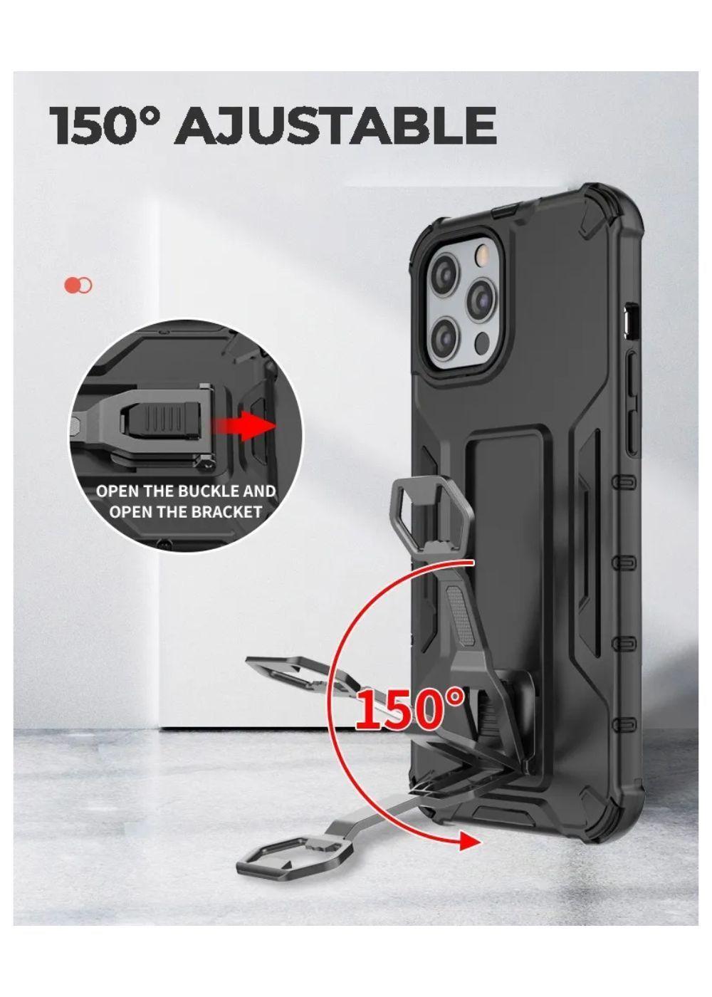 Carcasa Para iPhone 12 Reforzada Con Soporte Destapador-3