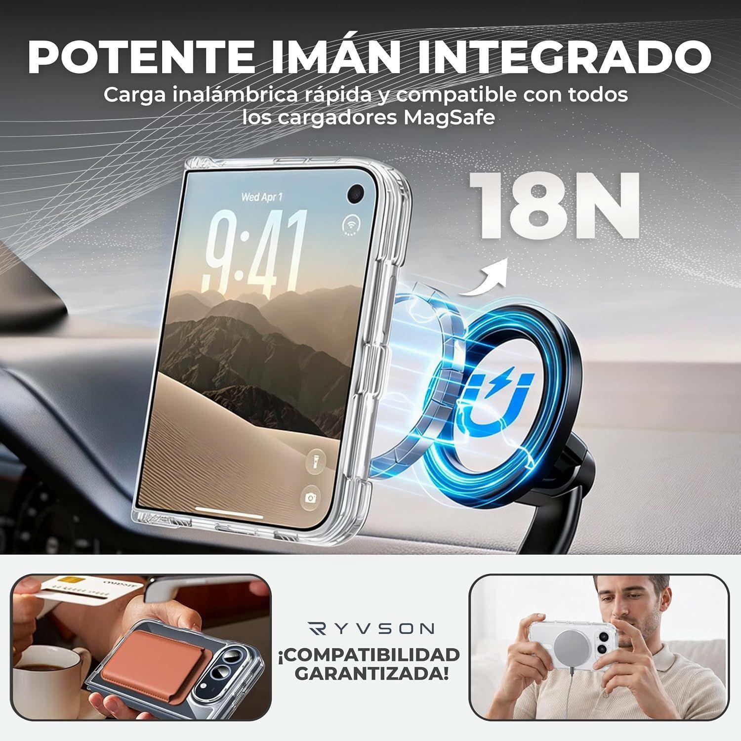 Carcasa Para Iphone Duo Magnetica Transparente Antigolpes-2